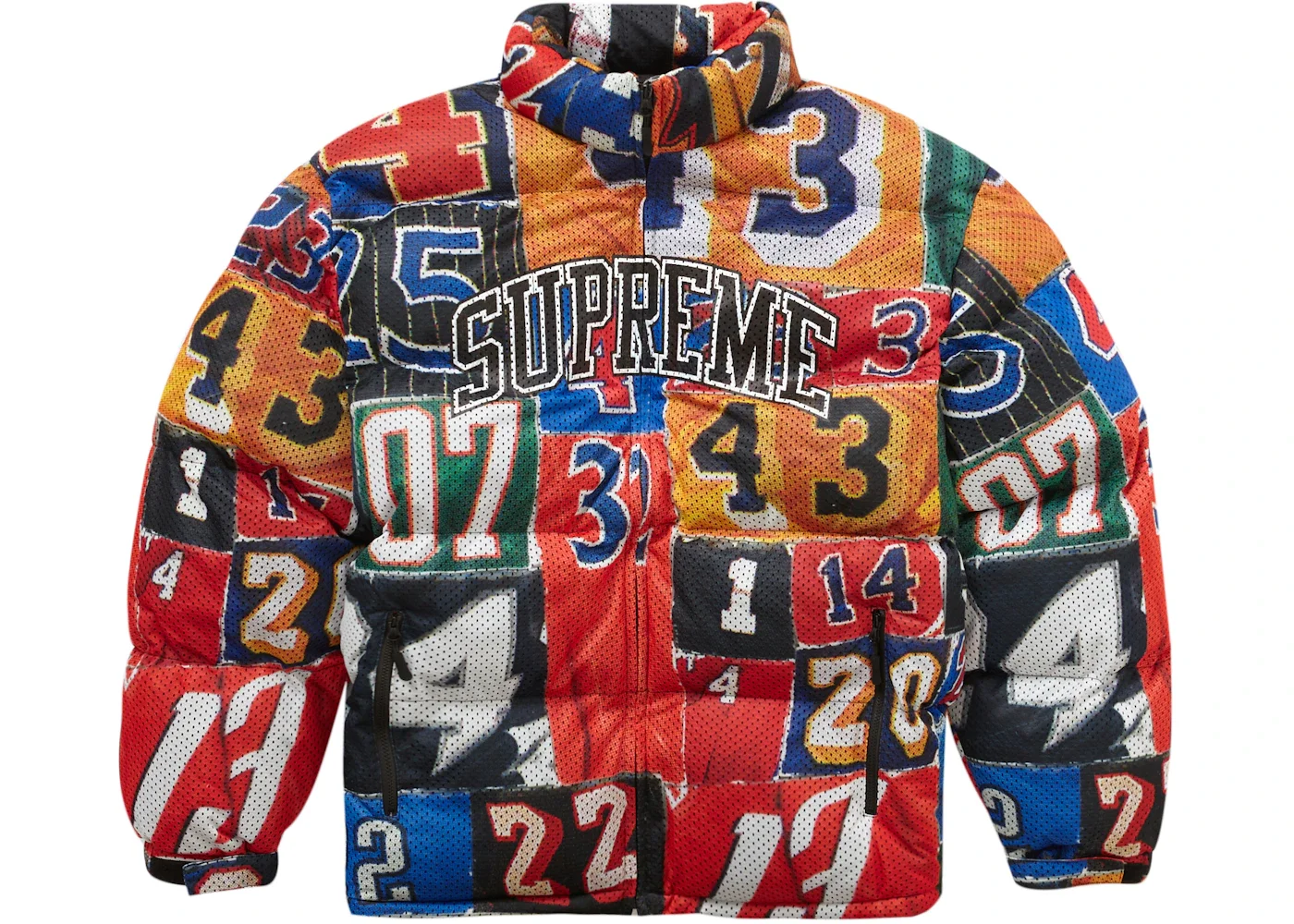 Supreme Mesh Jersey Puffer Jacket Multicolor - 1