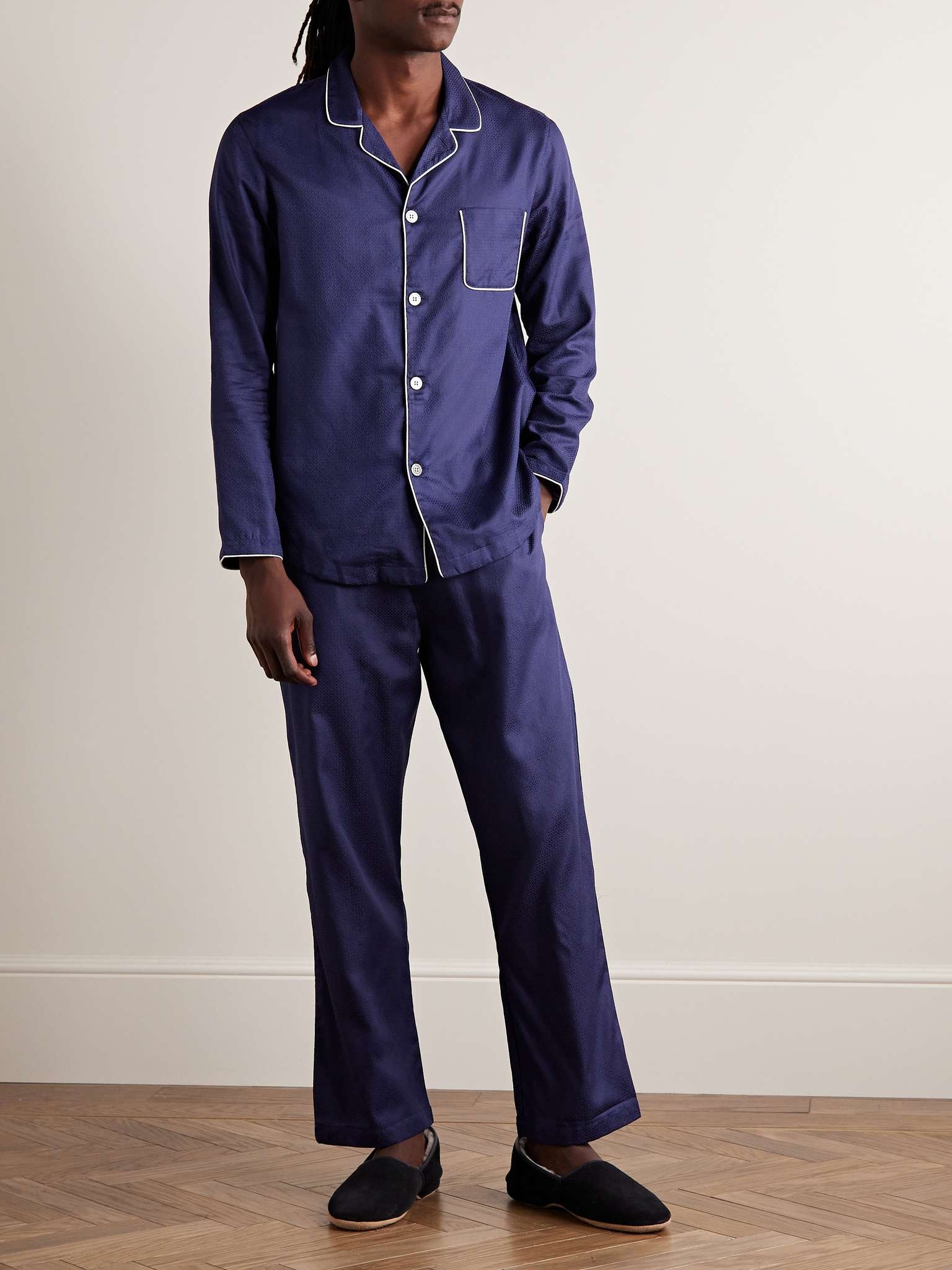 Lombard 6 Cotton-Jacquard Pyjama Set - 2