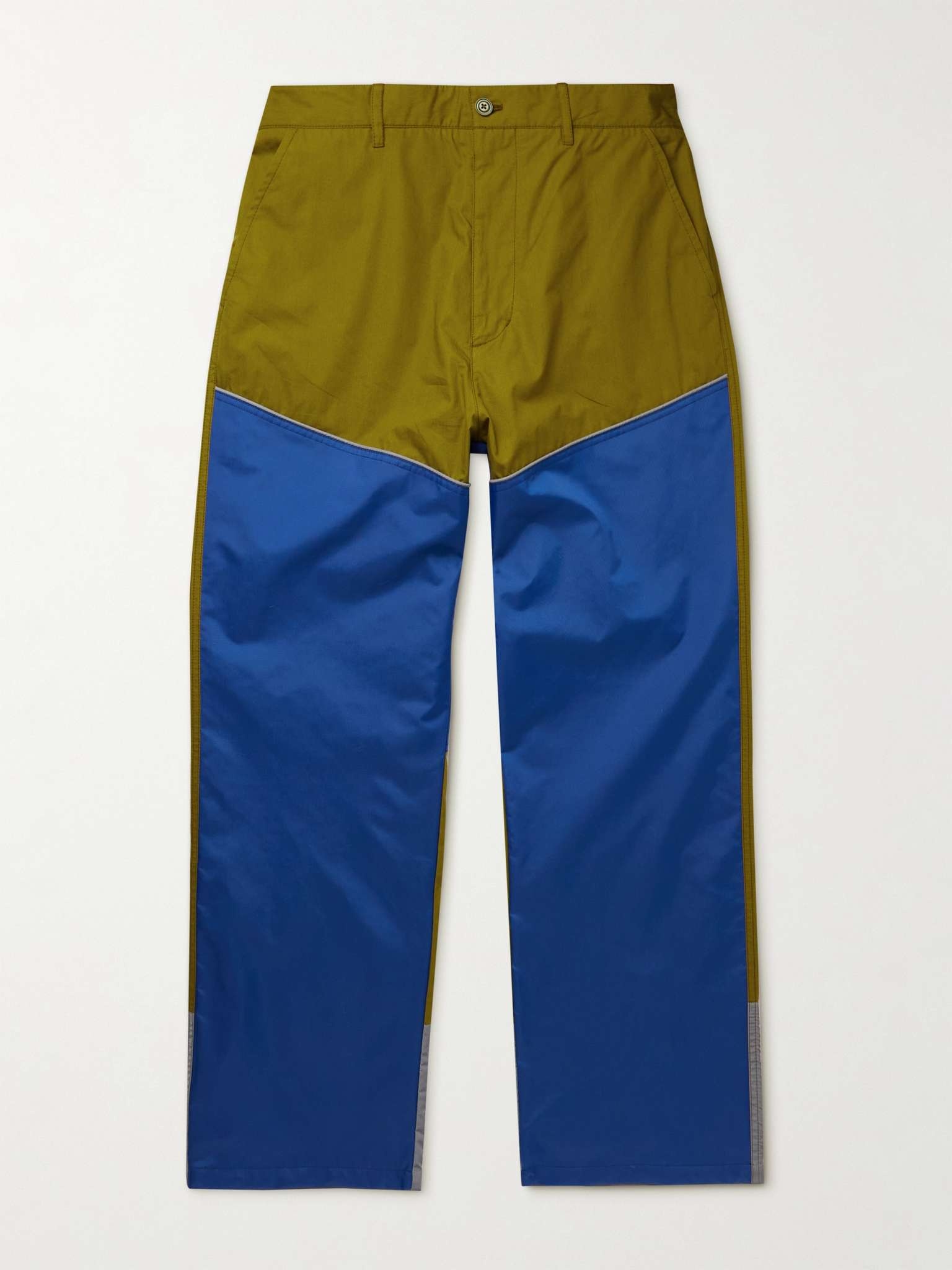 2 Moncler 1952 Straight-Leg Panelled Colour-Block Cotton Trousers - 1