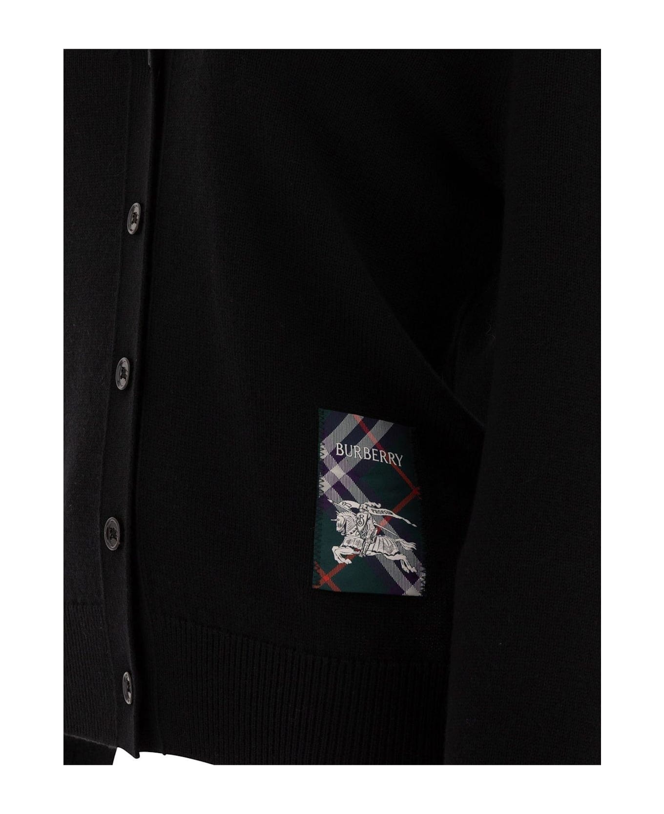 Logo Patch Knitted Cardigan - 4