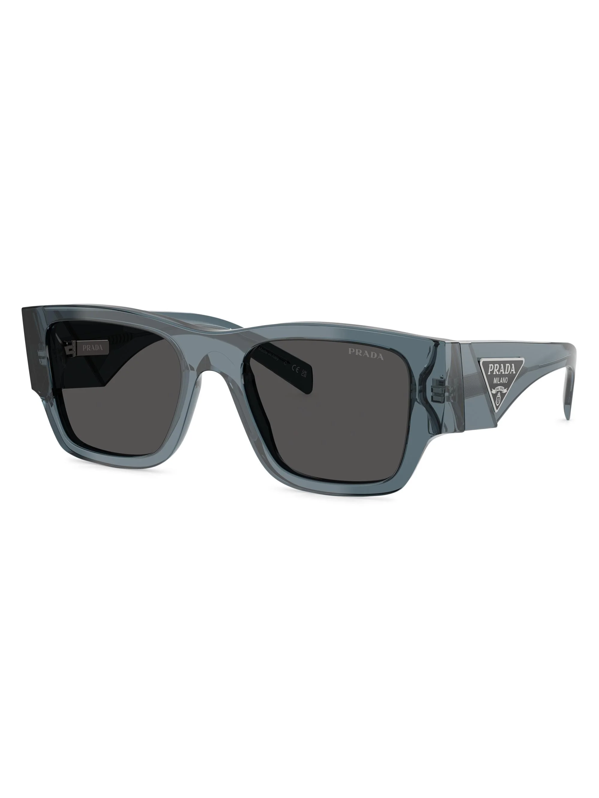 Men's 54MM Rectangular Sunglasses - Dark Grey - 1