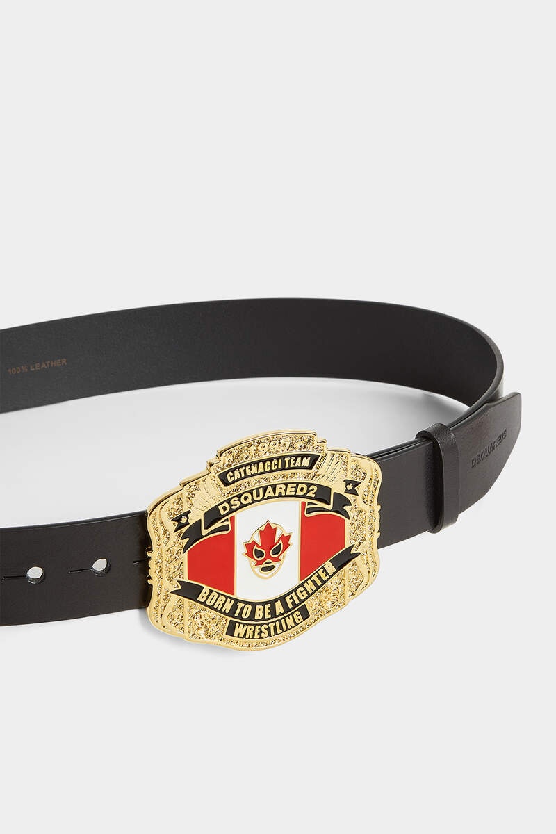 DSQUARED2 BOXEUR PLAQUE BELT - 3