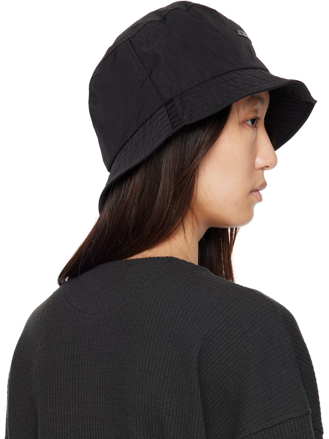 Black 'The Nylon' Bucket Hat - 3