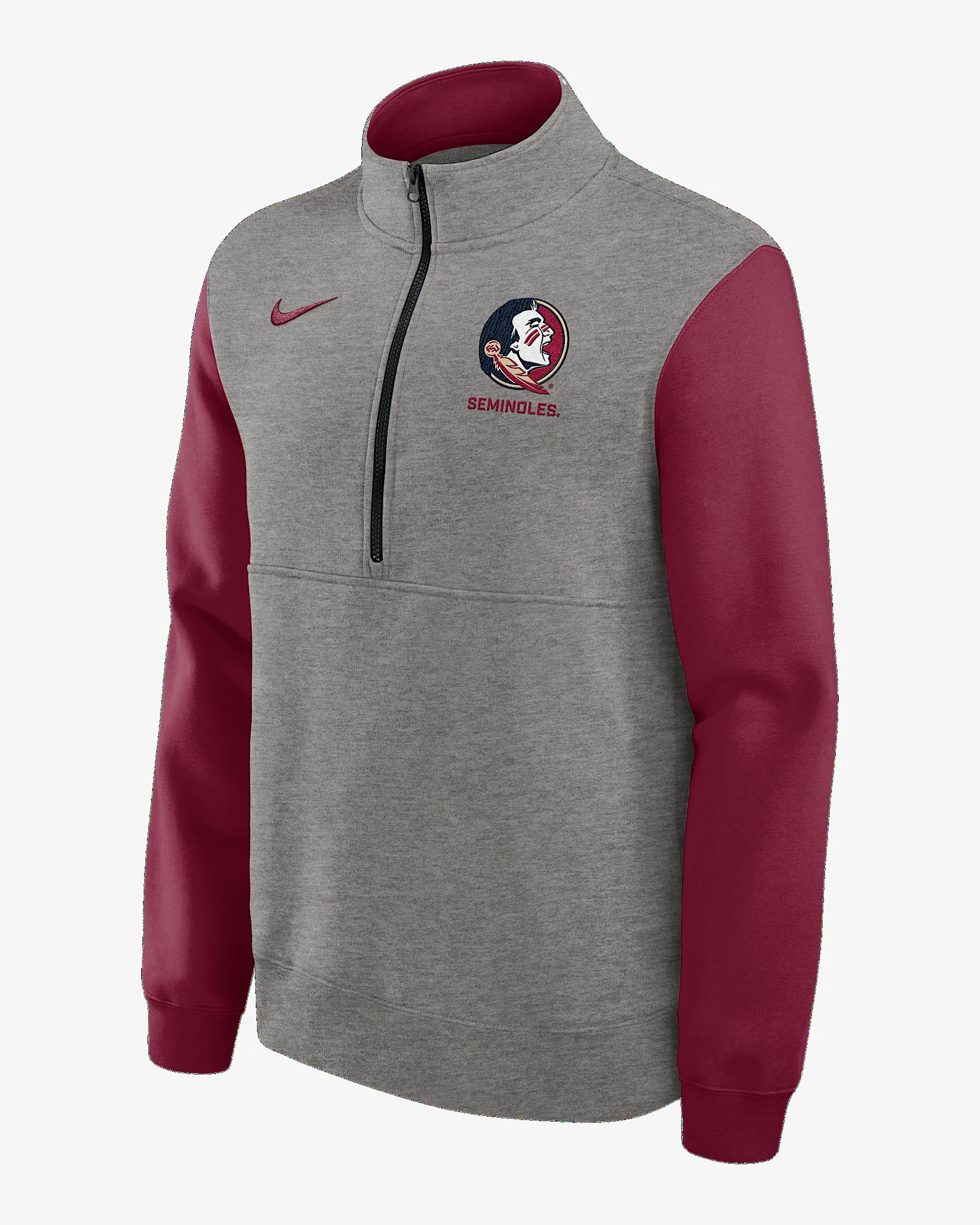 Florida State Club Men's Nike College 1/2-Zip Crew - 1