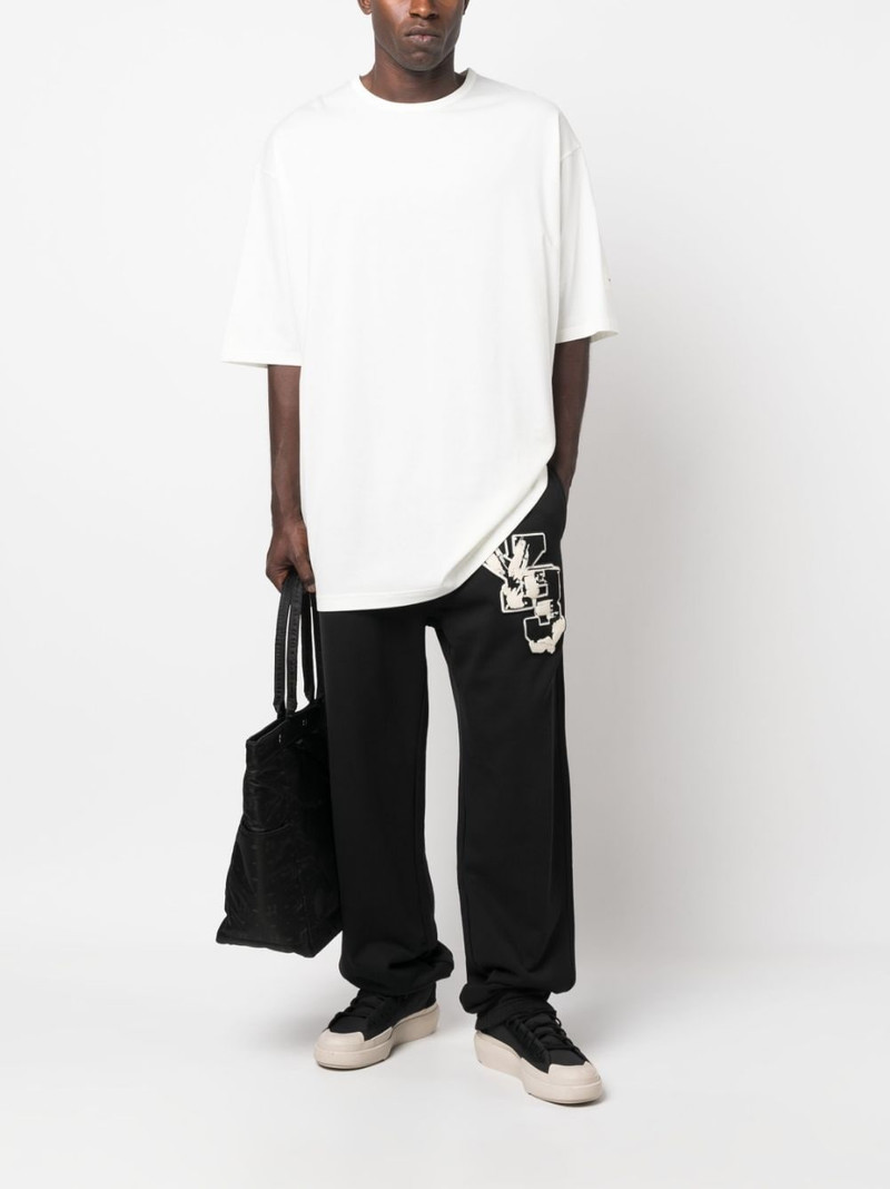 Y-3 logo-patch cotton T-shirt outlook