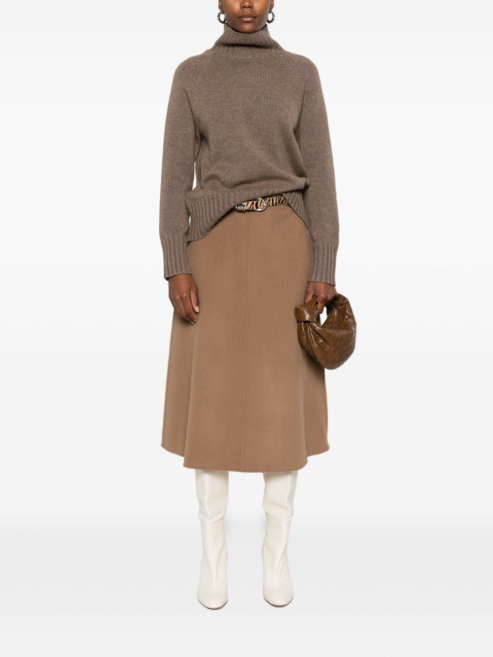 funnel-neck raglan-sleeve sweater - 2
