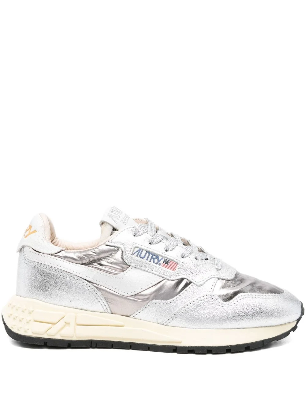 Reelwind metallic leather sneakers - 1