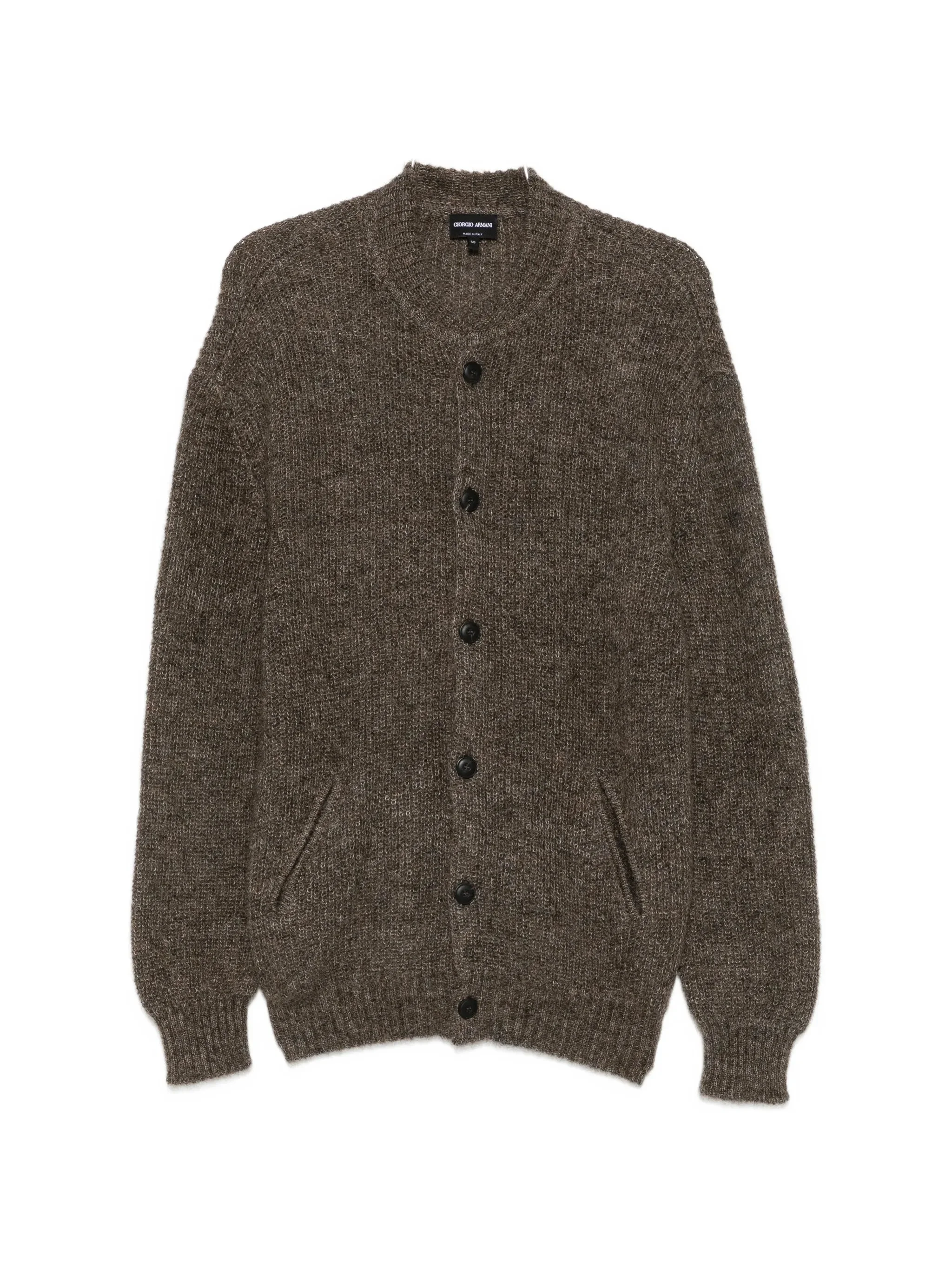 Giorgio Armani Button-up Rib-trimmed Cardigan - 1
