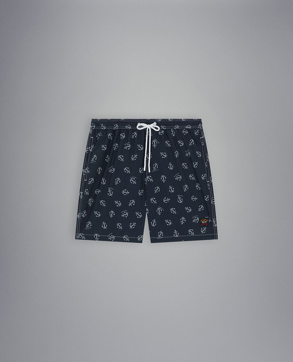 Swim shorts with anchor print - 1