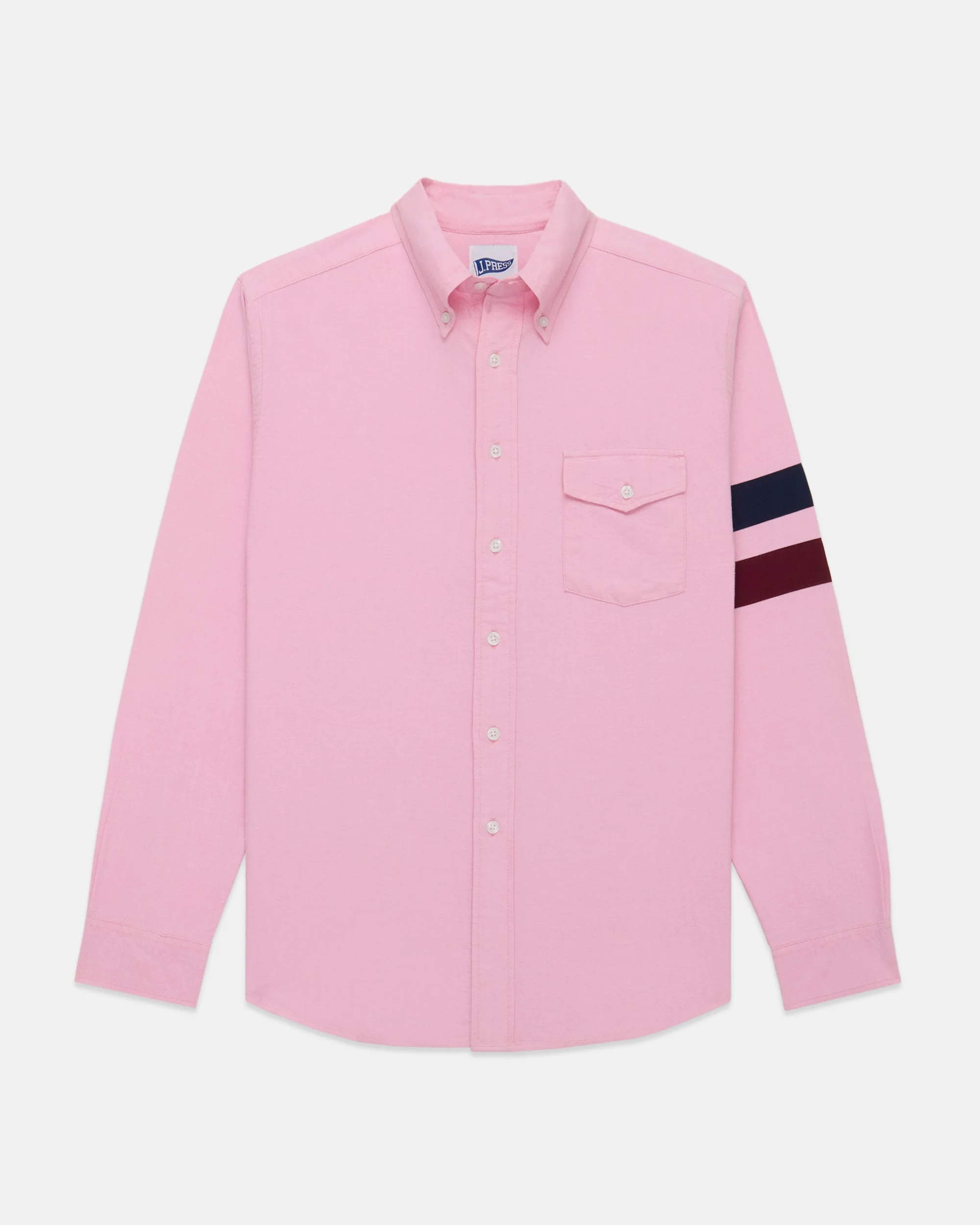PINK SLEEVE STRIPE OXFORD SHIRT - 1