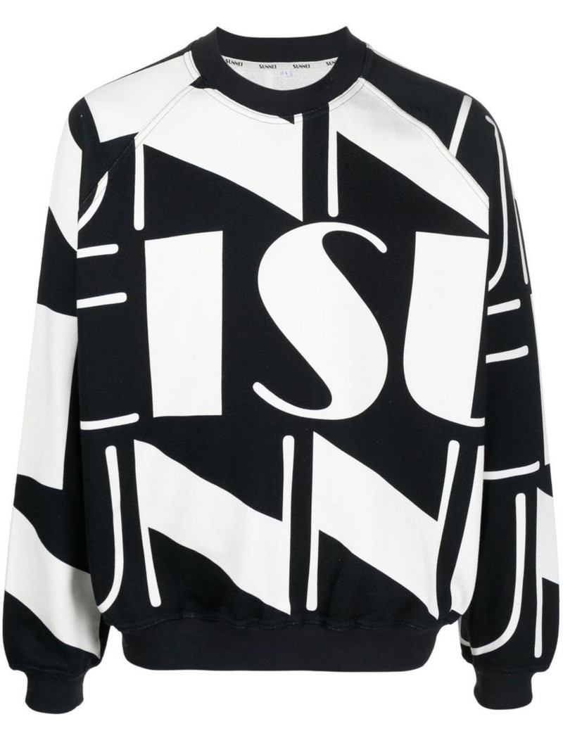 logo-print long-sleeve sweatshirt - 1