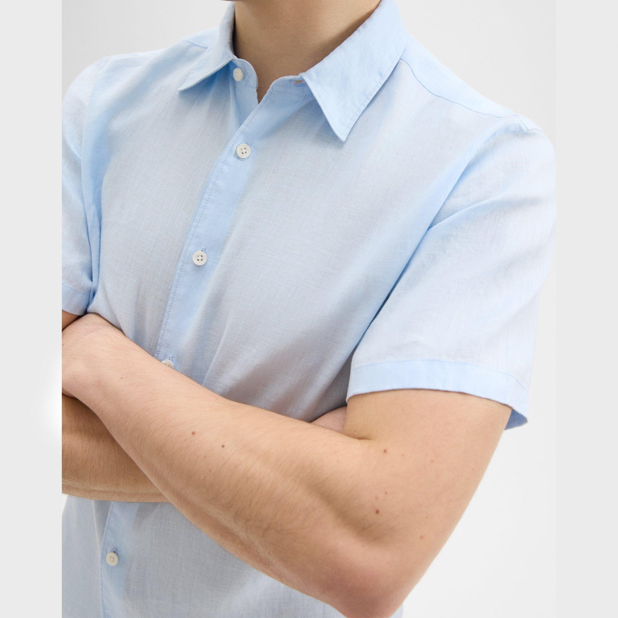 Irving Short-Sleeve Shirt in Relaxed Linen - 5
