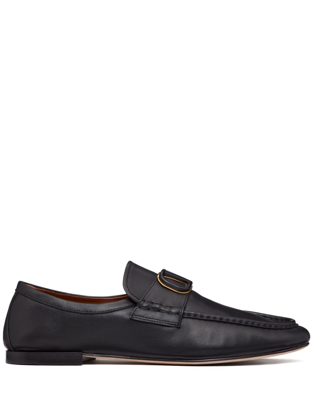 VLogo Signature leather loafers - 1