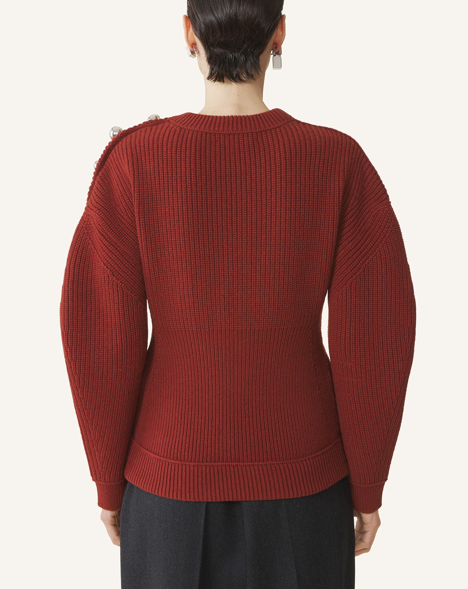 WOOL RIBBED SWEATER - 4