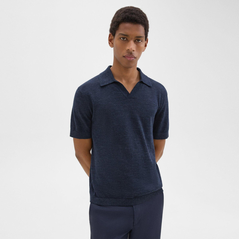 Brenan Polo Shirt in Cotton-Linen 2