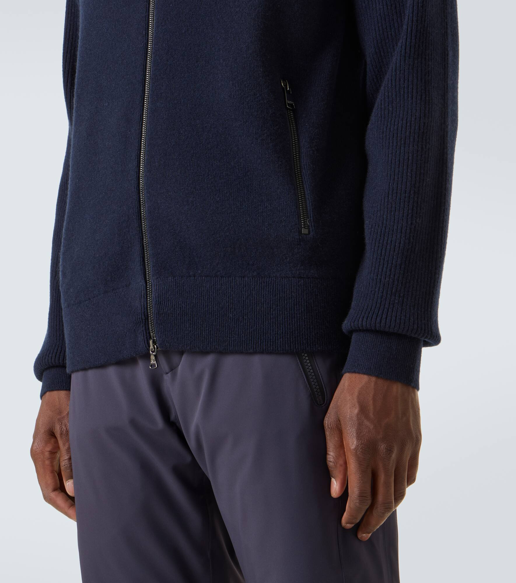 Dexter wool and cashmere zip-up sweater - 6