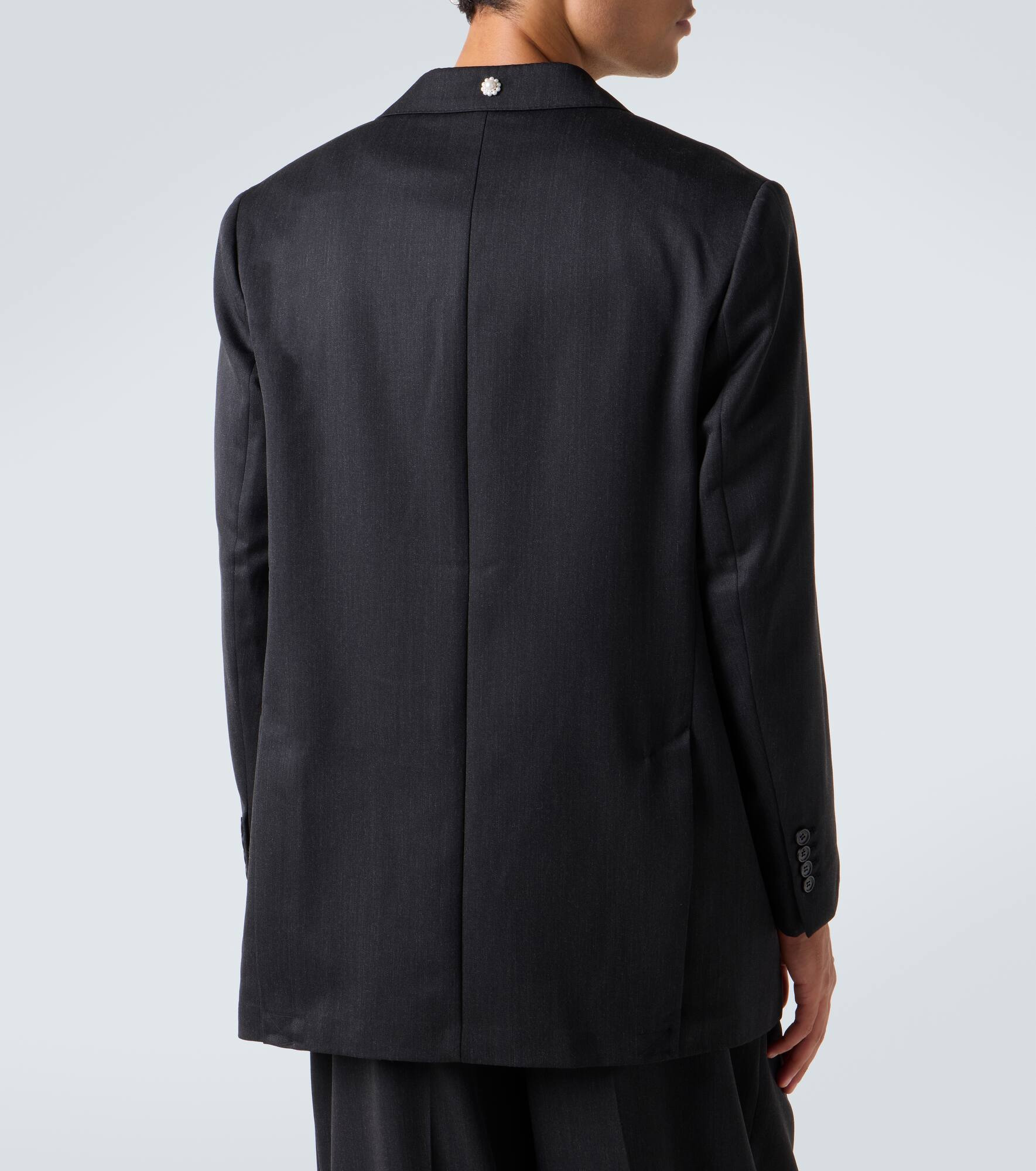 Embellished double-breasted blazer - 4