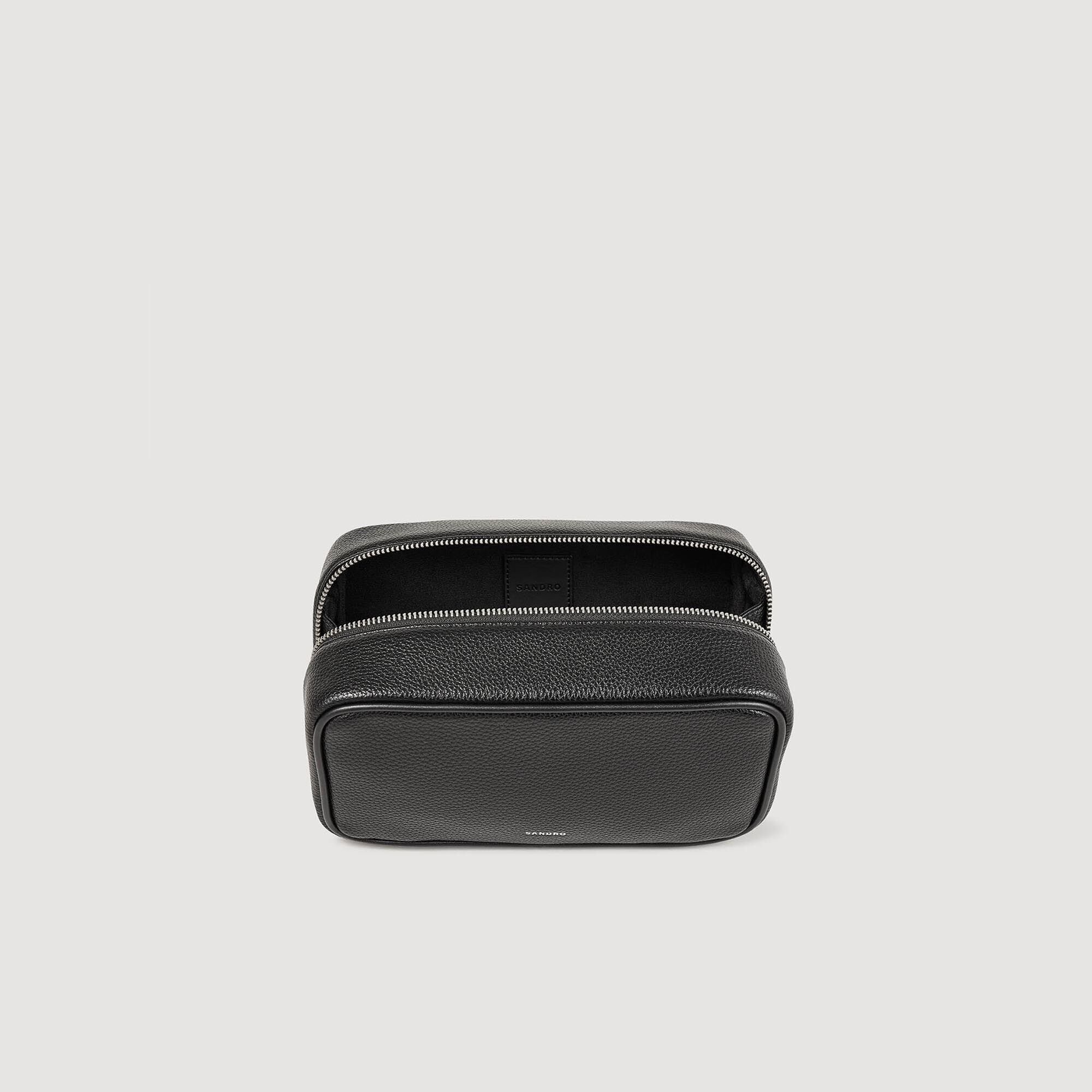 TOILETRY BAG IN GRAINED FABRIC - 4