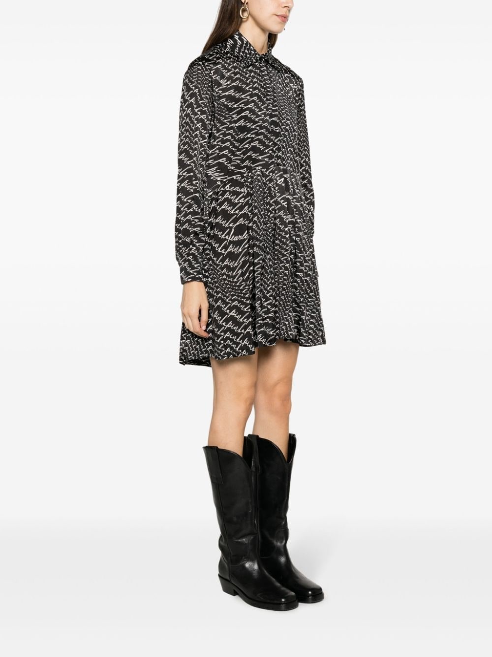 Asterix logo-print shirtdress - 3