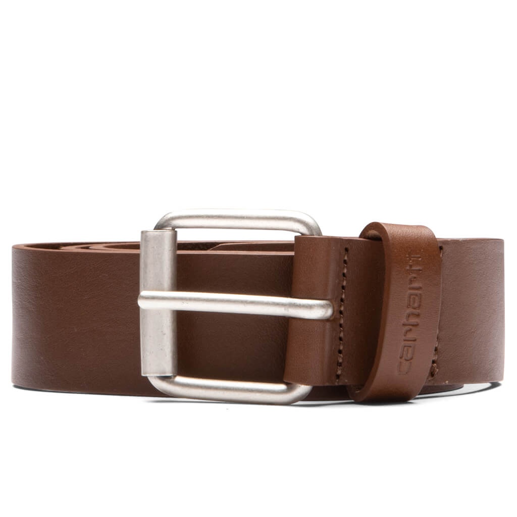 SCRIPT BELT - COGNAC/SILVER - 1