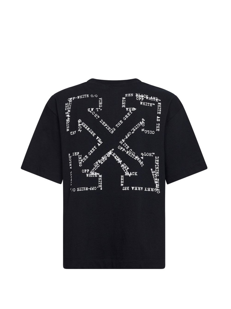 Off-White lettering arrow artwork T-shirt outlook
