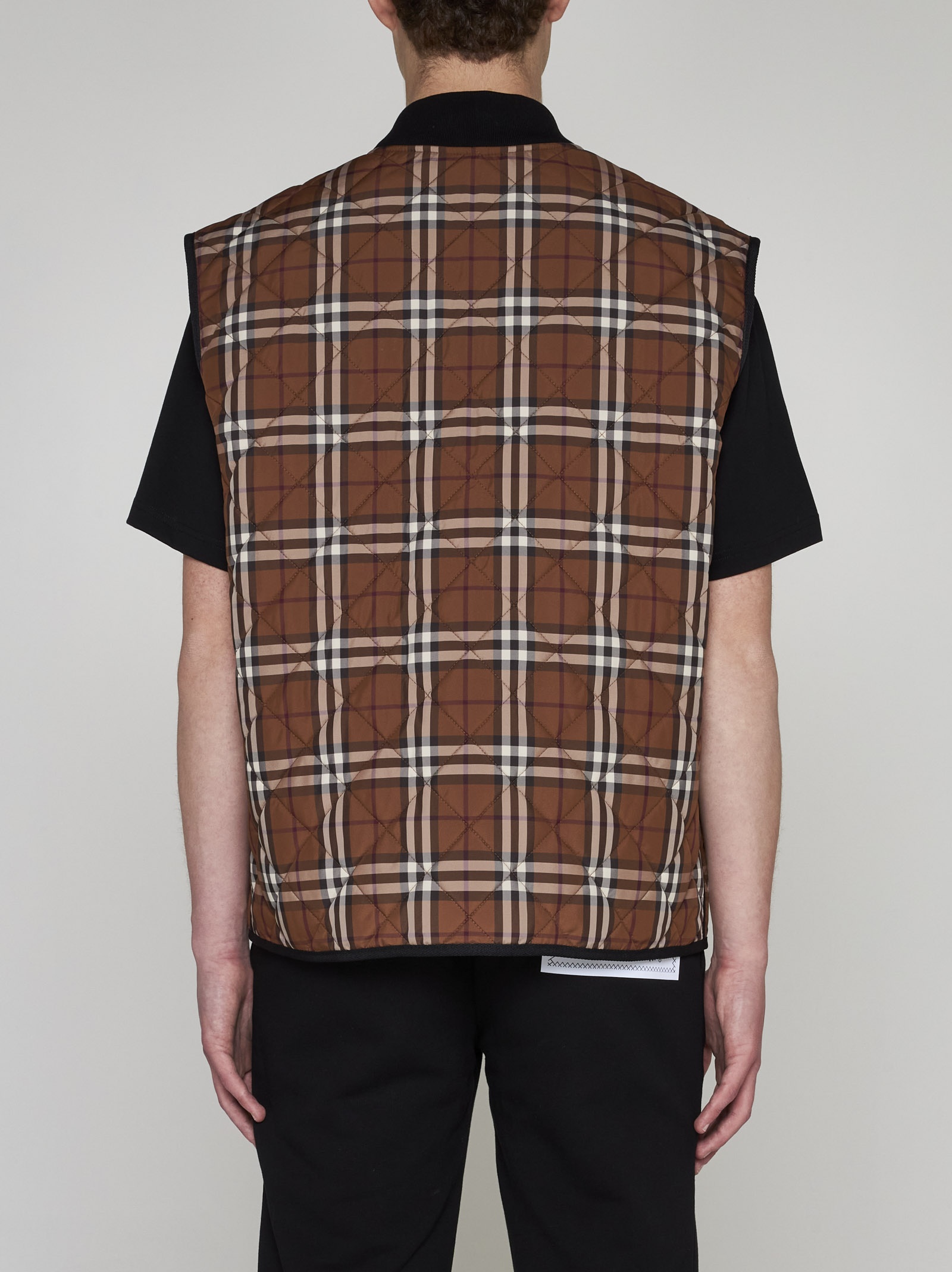 Weaverton check nylon vest - 4