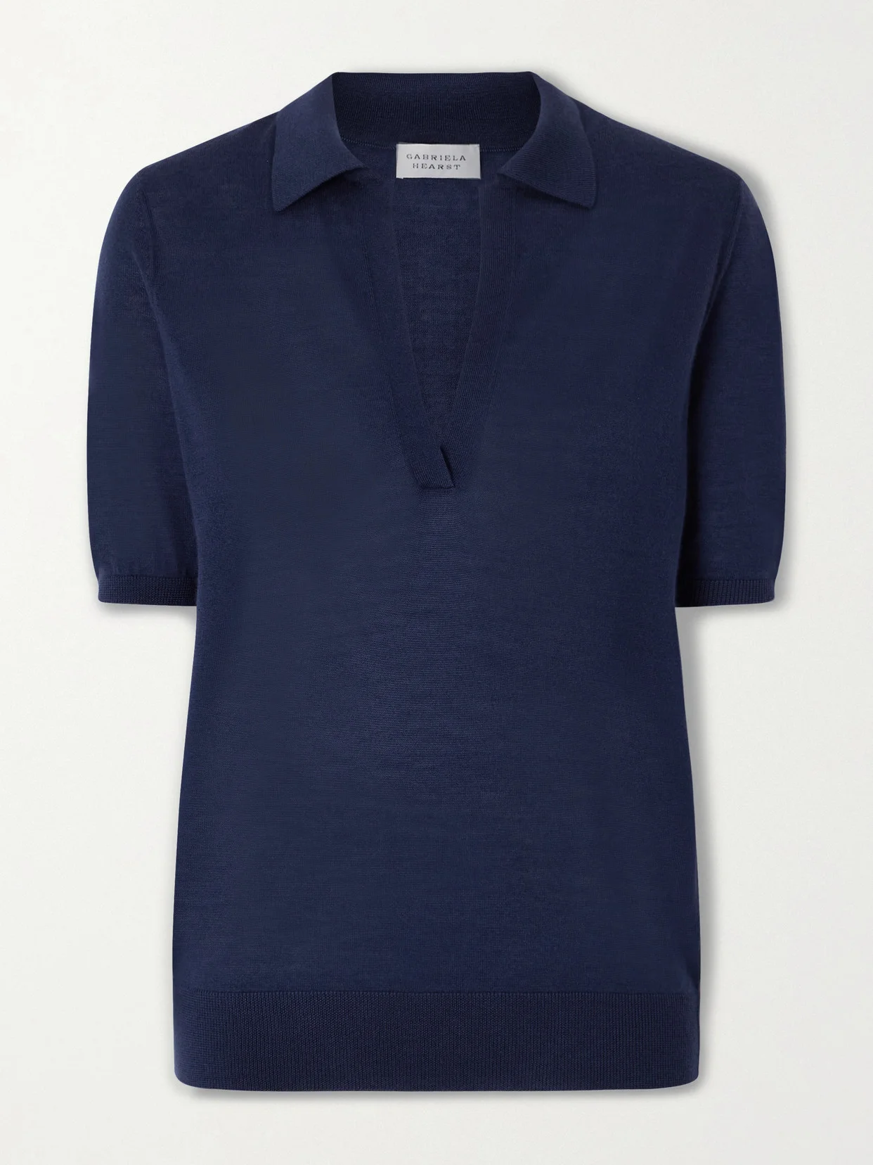 Frank Cashmere And Silk-blend Polo Shirt - 1