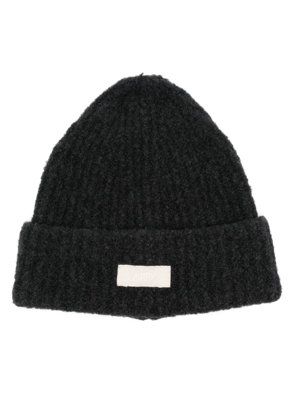 logo-patch beanie hat - 1