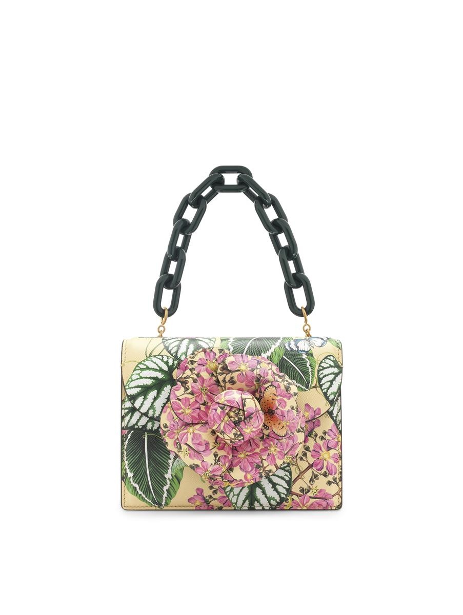 MIXED BOTANICAL PRINTED MINI TRO BAG - 5