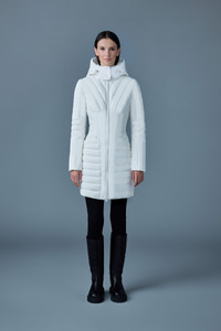 MACKAGE OKSANA Smocked detail long down coat | REVERSIBLE