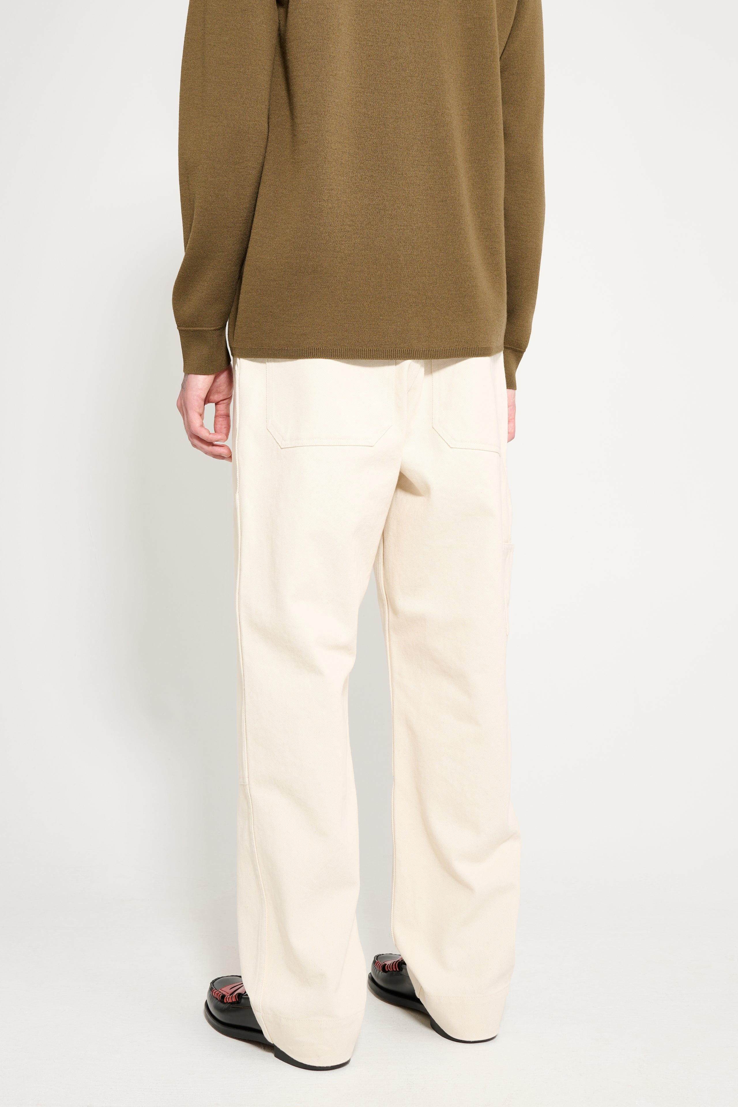 MARGARET HOWELL MHL TOOL POCKET TROUSER NATURAL COTTON DENIM - 2
