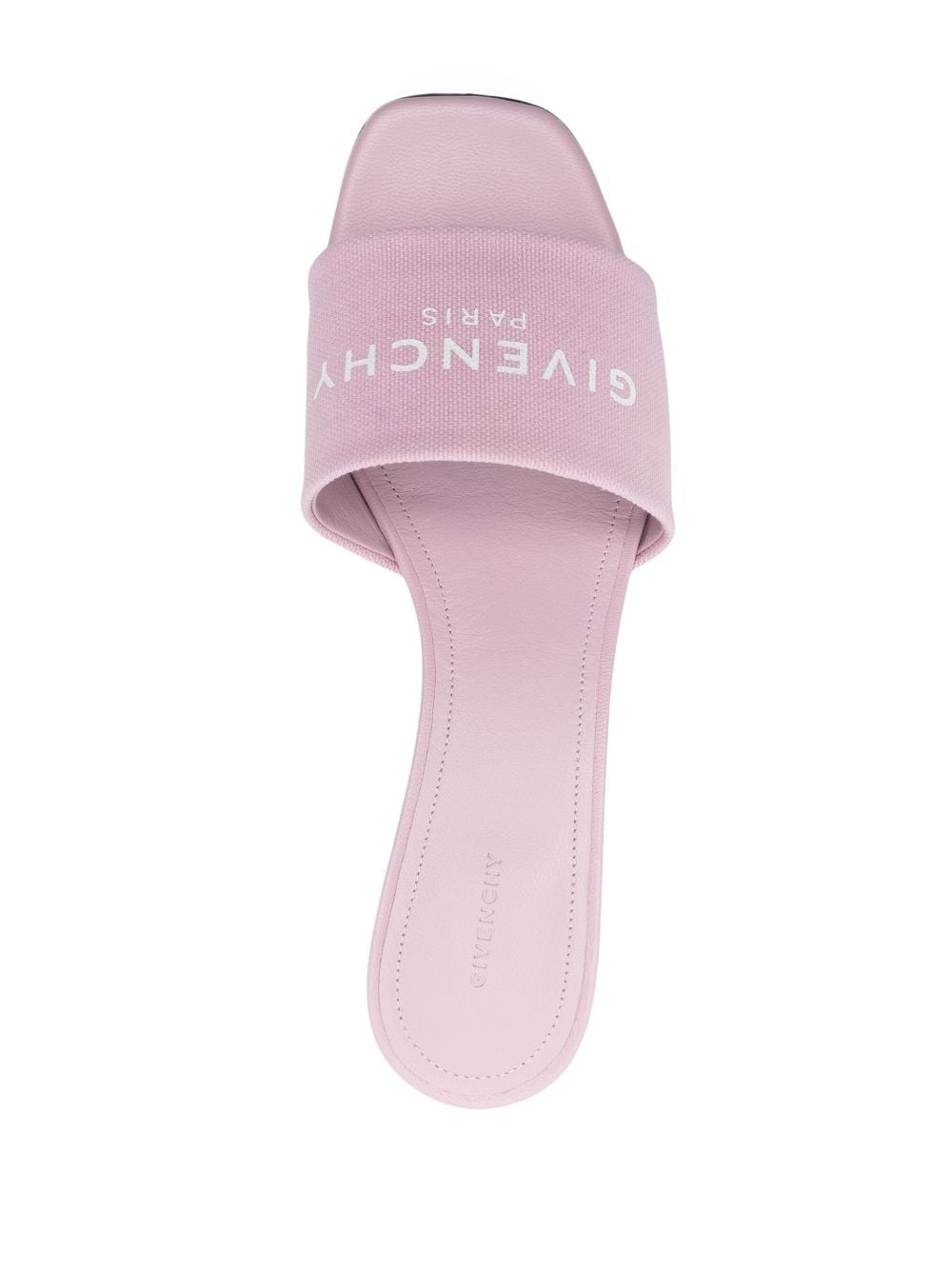 logo-print canvas mules - 4