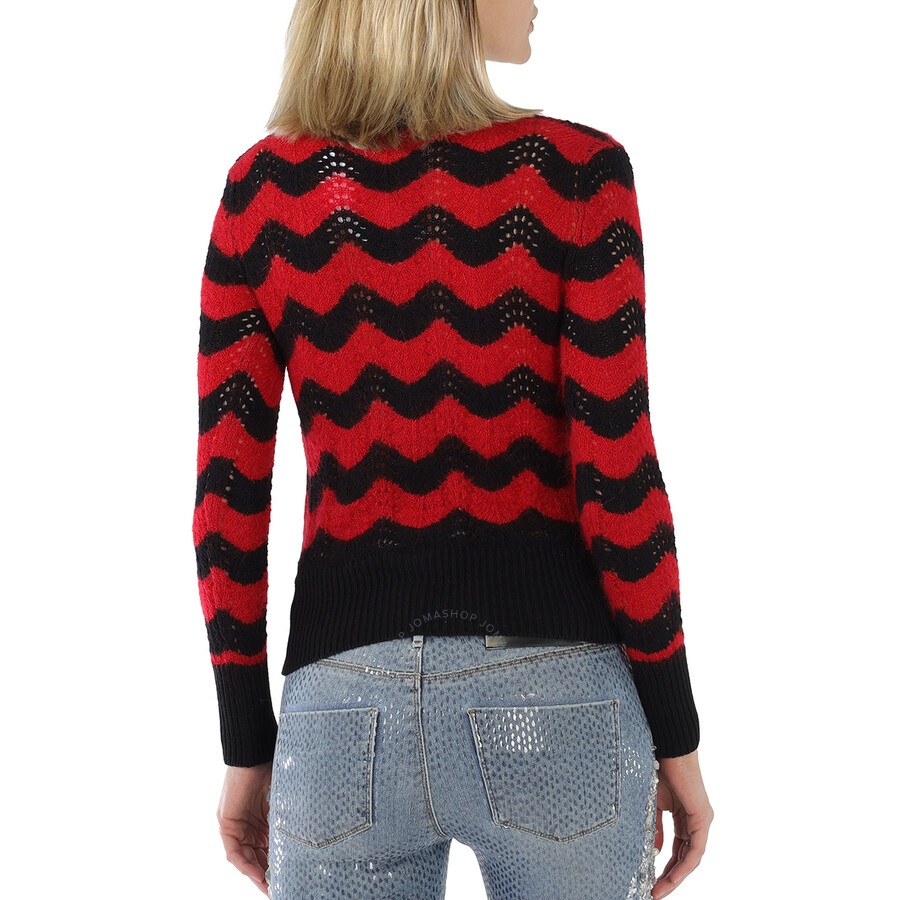 Marni Ladies Zigzag Cotton Jumper - 3