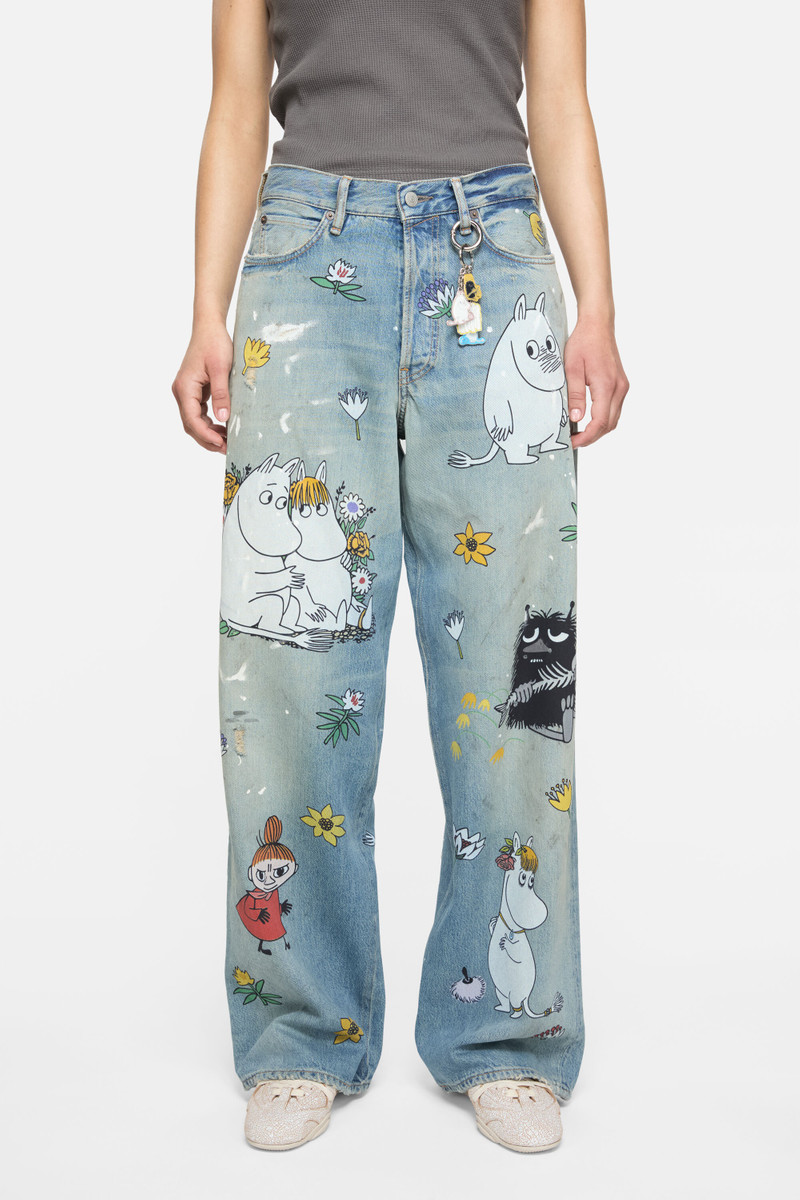 Acne Studios Baggy fit jeans - 1981M Acne Studios x Moomin - Light