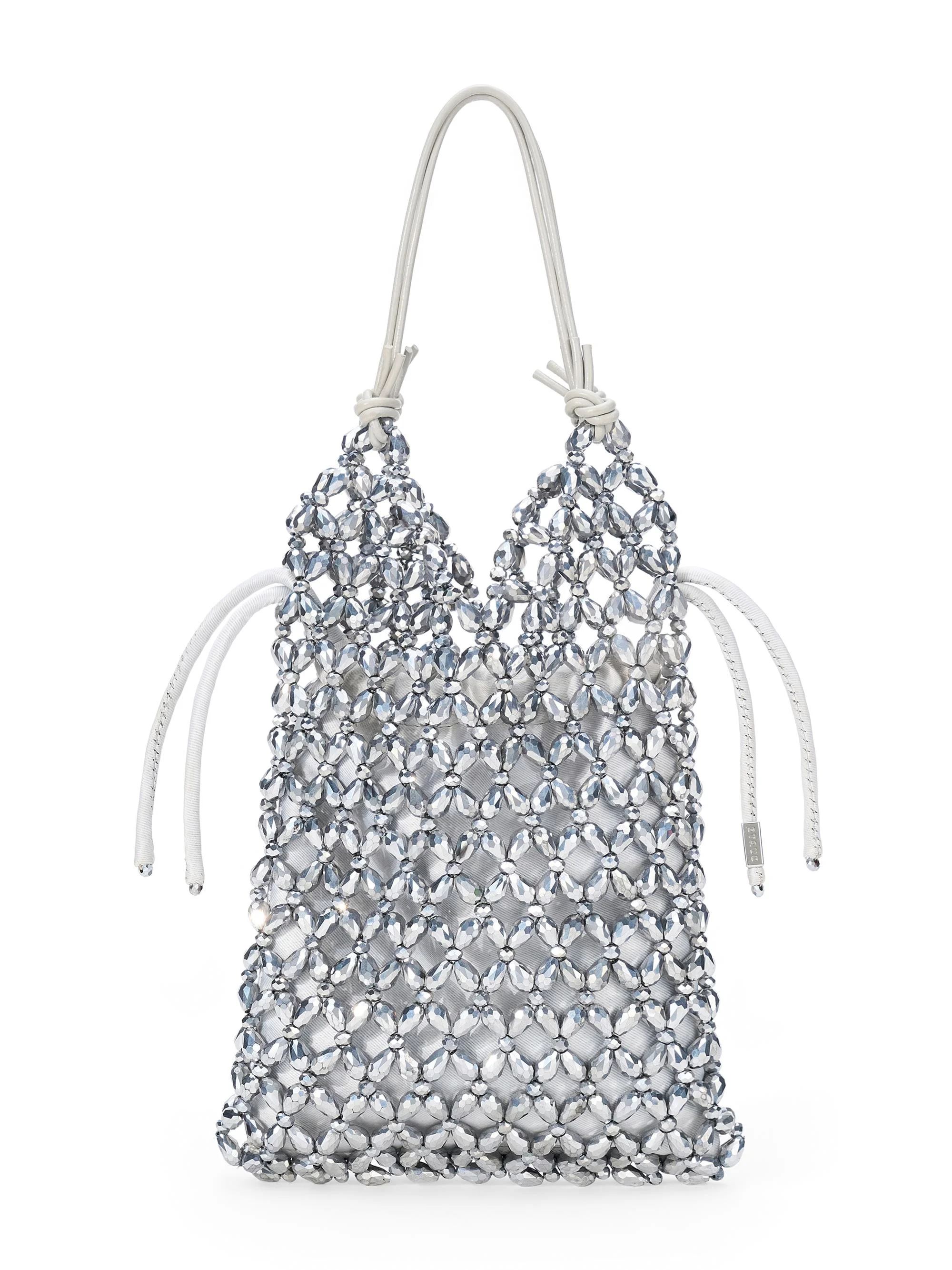 Women's Karla Crystal-Beaded Shoulder Bag - Silver - 1