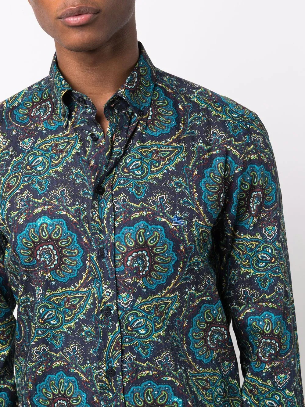 paisley print shirt - 5