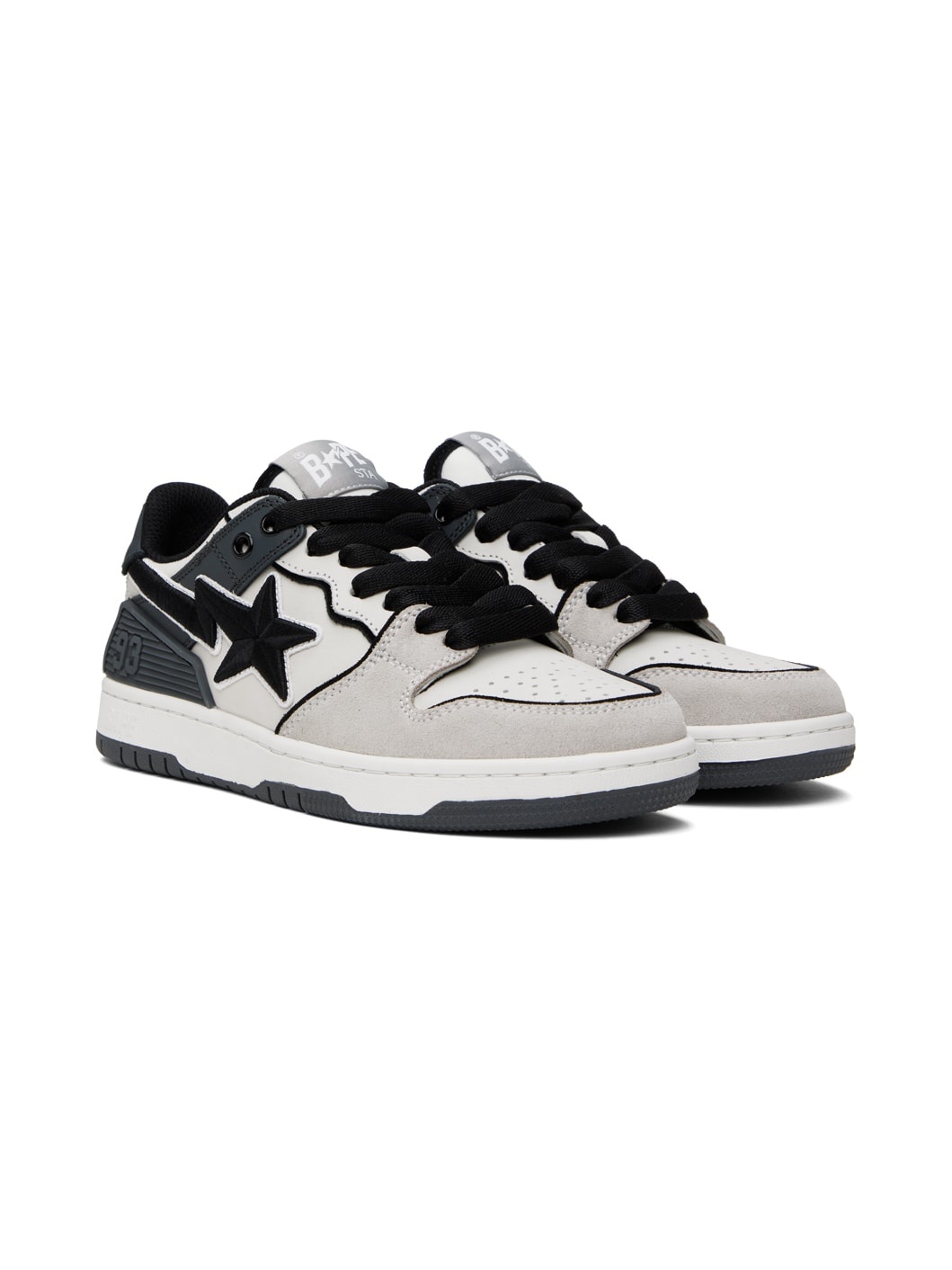 Gray & Black STA #5 Sneakers - 4