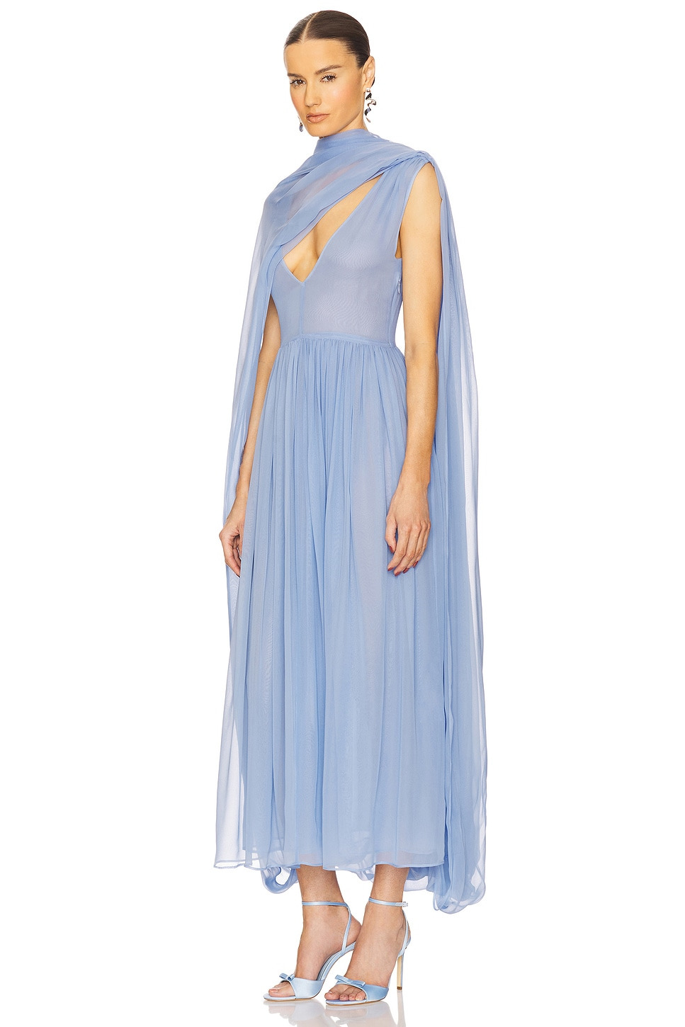 The Sabine Dress in Silk Chiffon - 4