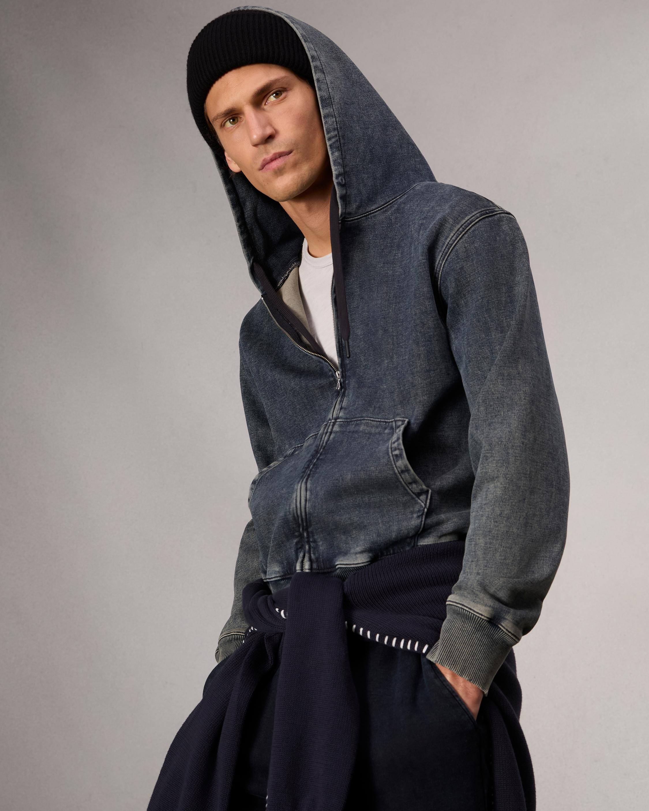 rbSTRIDE Denim Zip Hoodie - 7
