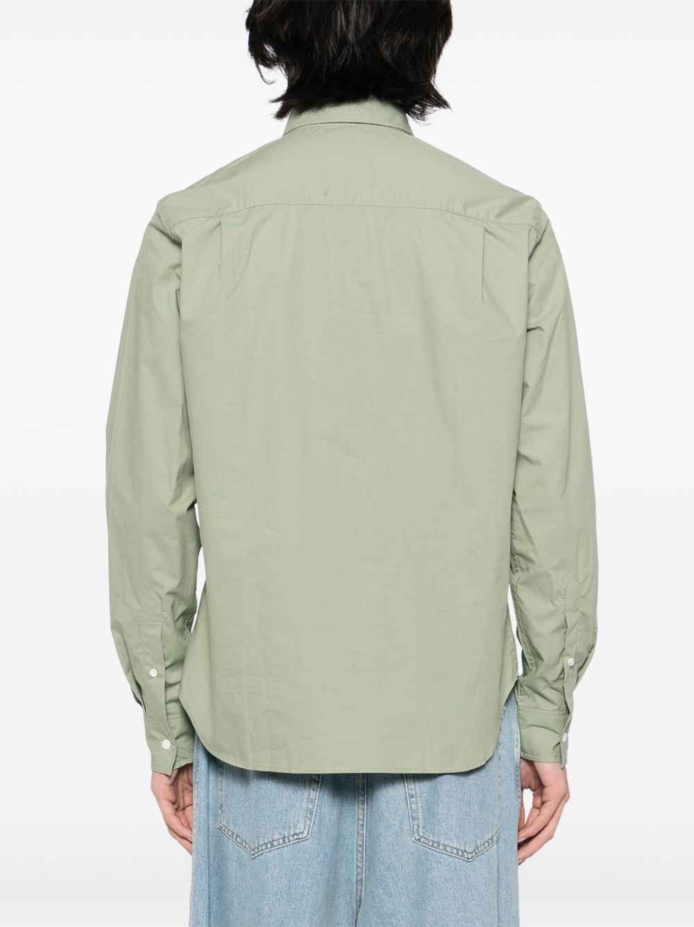 Tonal Fox head patch shirt - 4