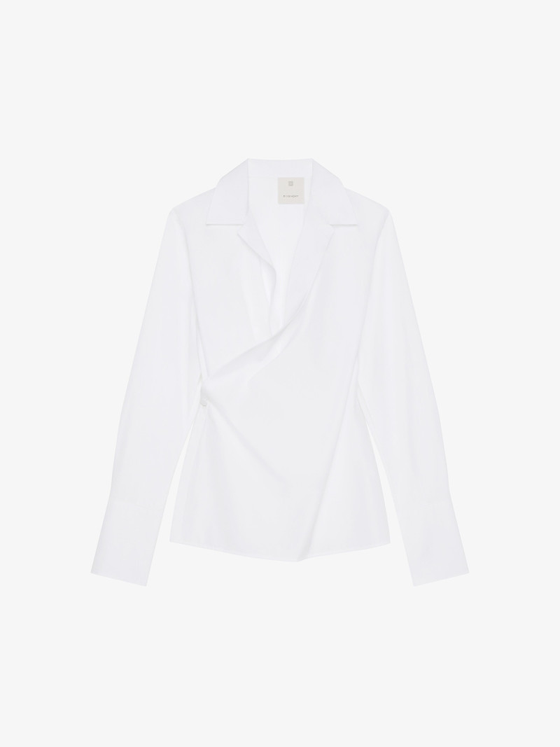 WRAP SHIRT IN POPLIN - 1