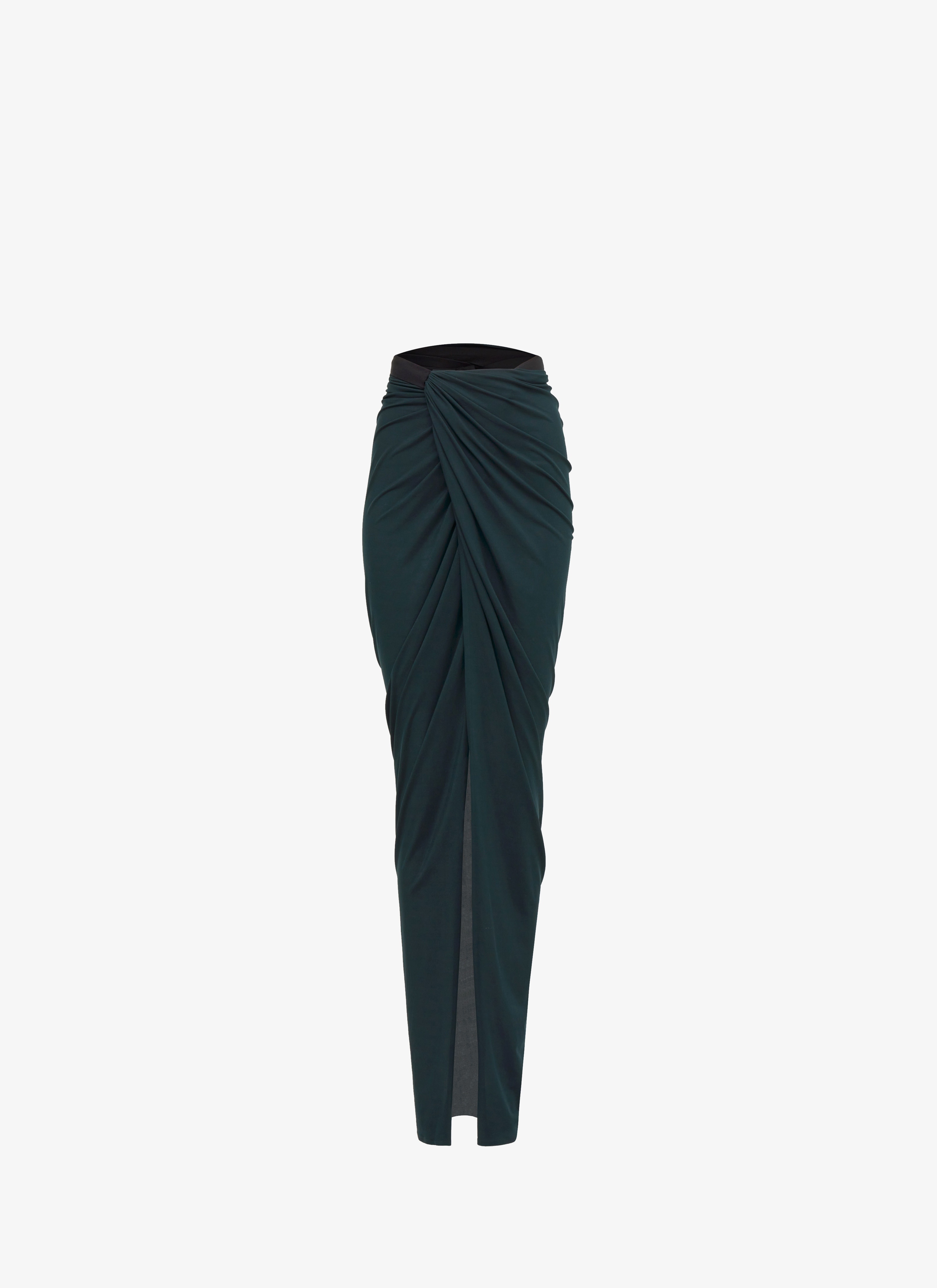 MAXI DRAPED SKIRT - 1