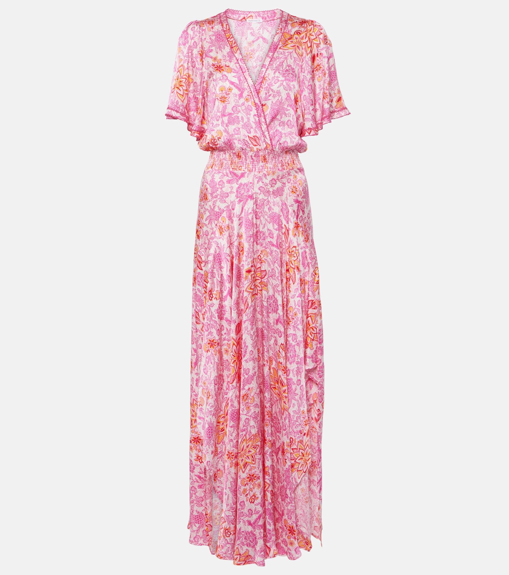 Mabelle floral satin maxi dress - 1