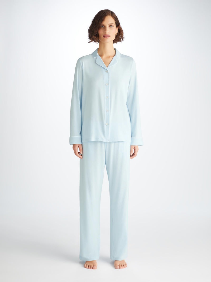 Women's Pajamas Lara Micro Modal Stretch Ice Blue - 3