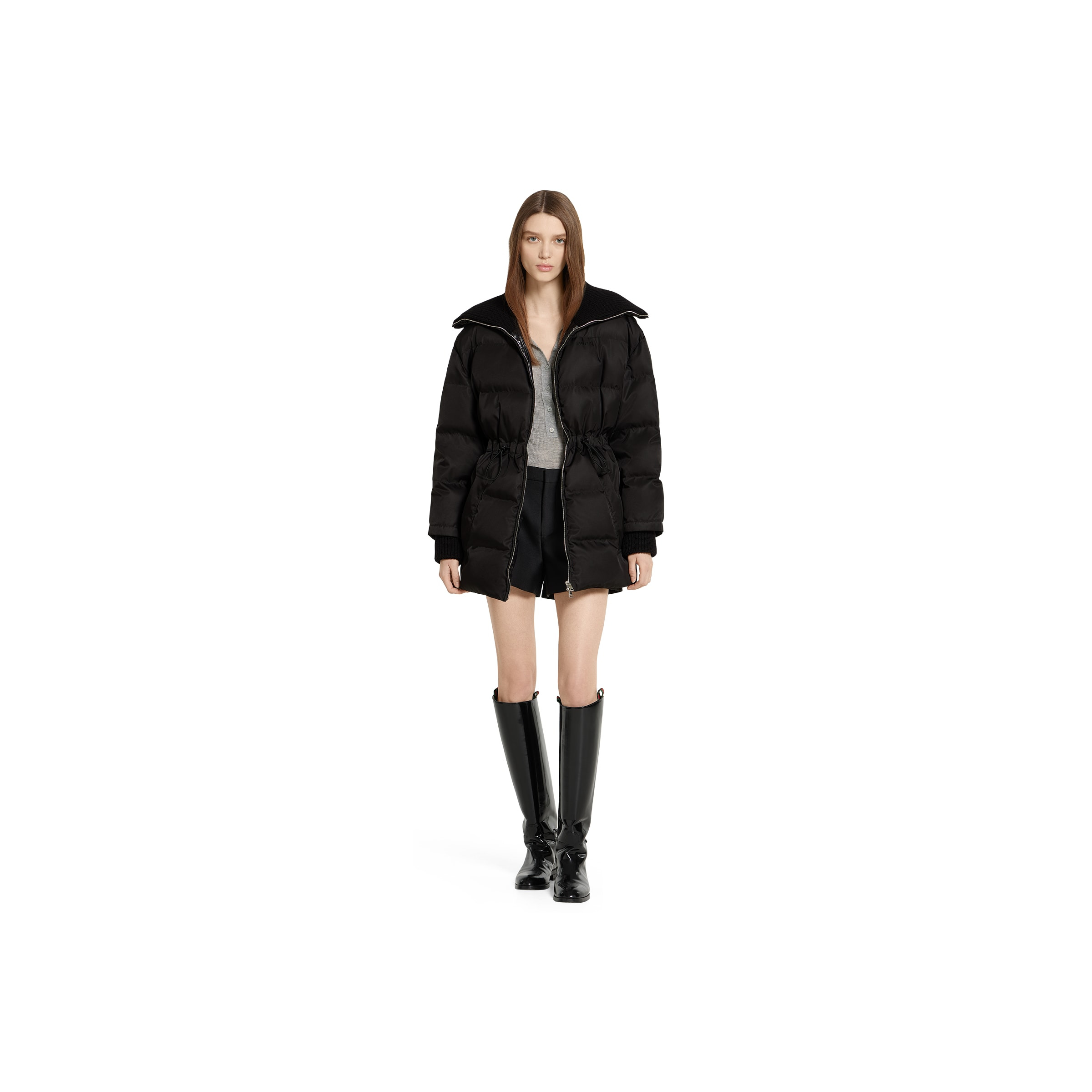 Gabardine fine nylon jacket with logo - 2