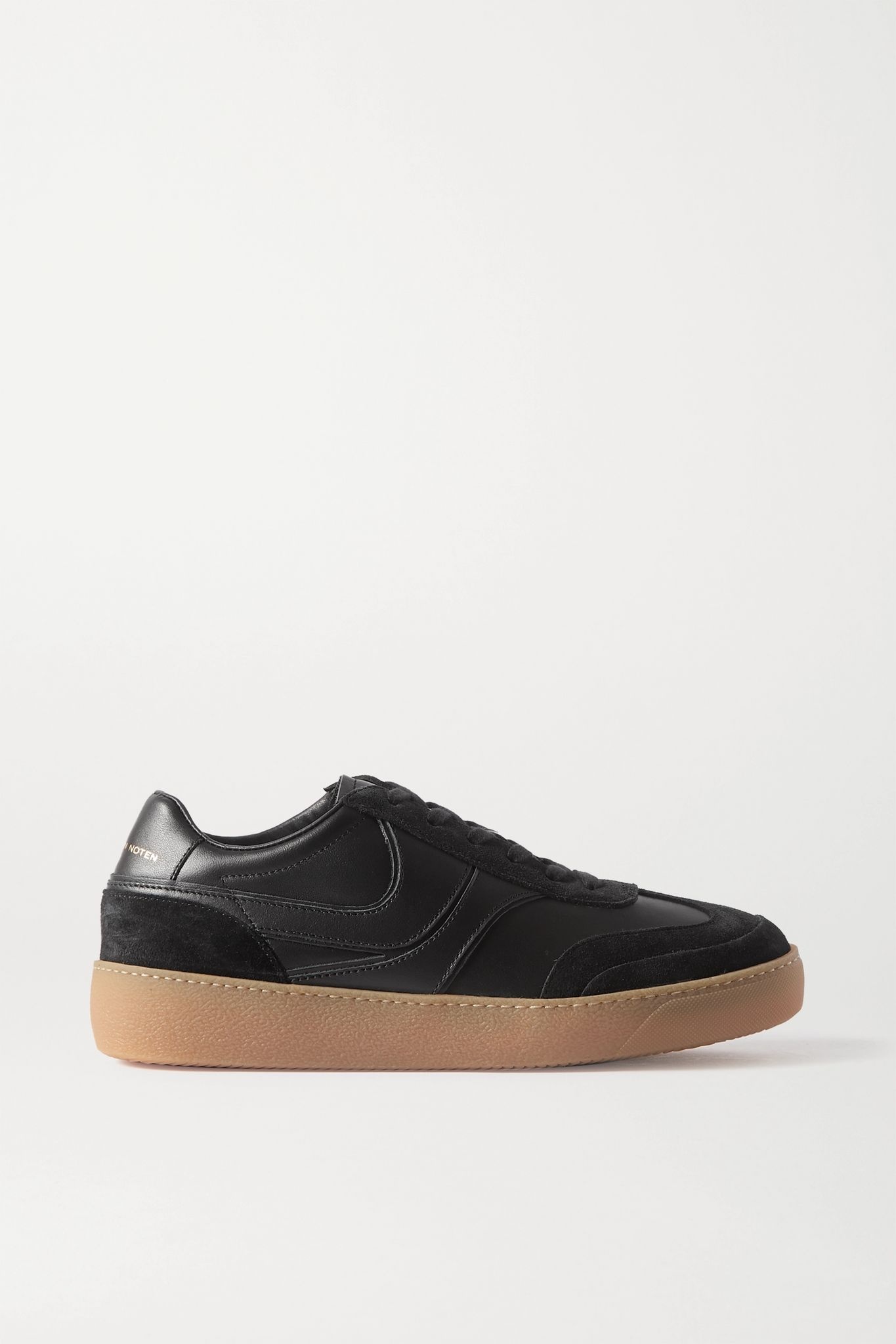 Leather and suede sneakers - 1