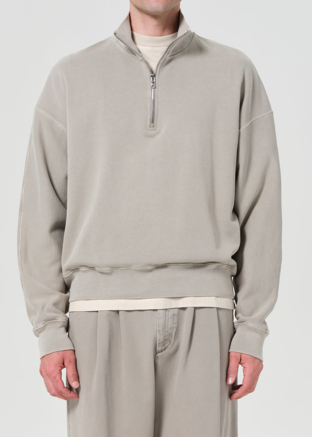 IDRIS QUARTER ZIP IN WICKER - 2