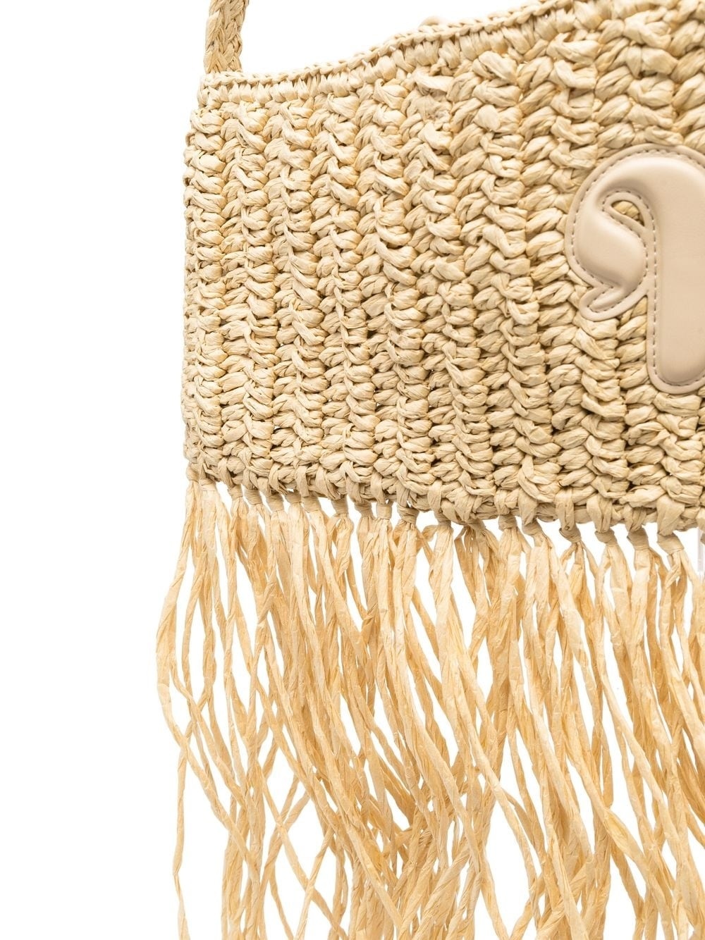 fringed woven shoulder bag - 4