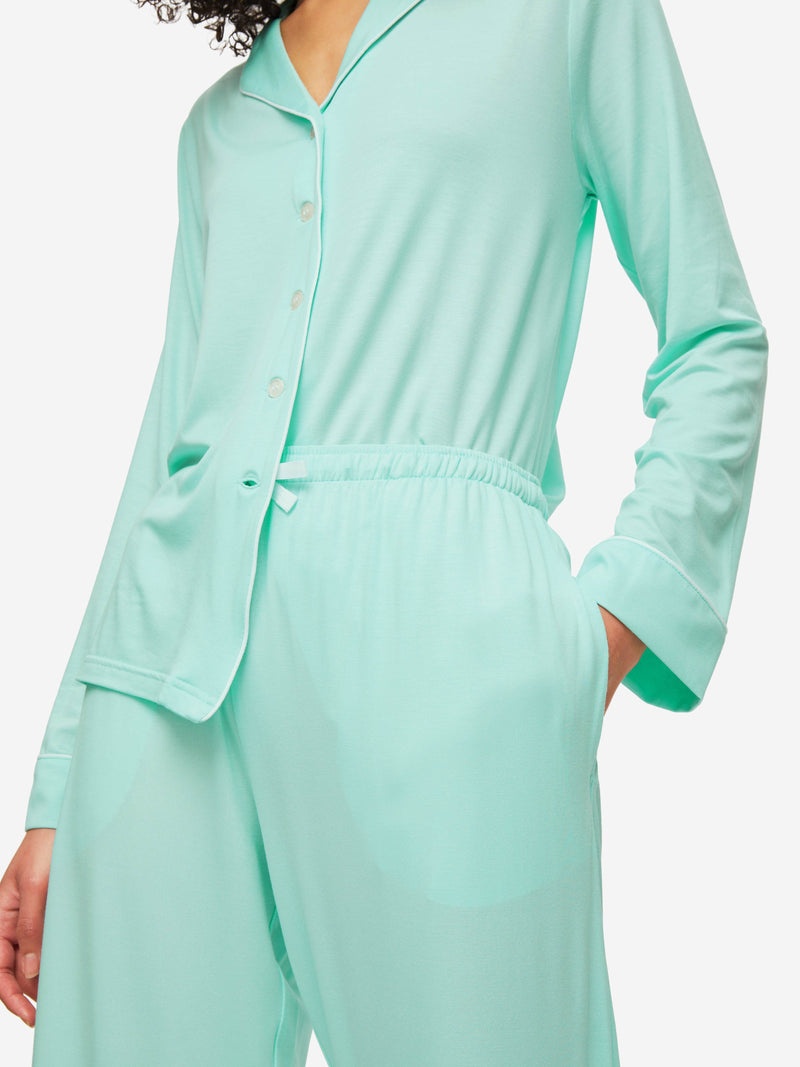 Women's Pyjamas Lara Micro Modal Stretch Mint - 2