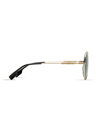 Burberry pilot-frame logo-lettering sunglasses outlook